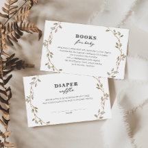 Barnkammarlotteri med botaniska blad Inbjudningsko