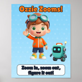 Barnkammarposter - Zooma in, Zooma ut, Lista ut Poster