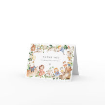 Barnkammarrim Babyshower Tacksamhetskort
