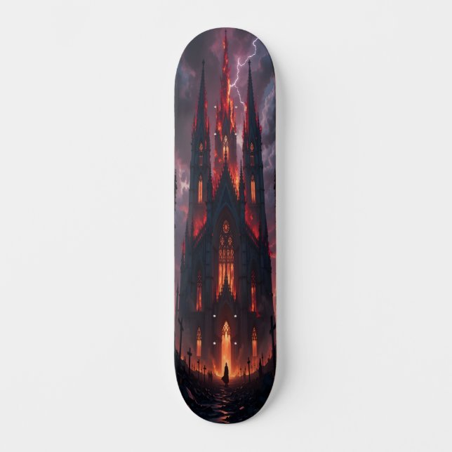 Barnkatedral utgåva 2 mini skateboard bräda 18,5 cm (Framsida)