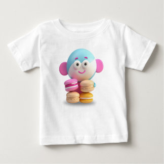 Barnkläder för färglöst Cute Macaron T Shirt