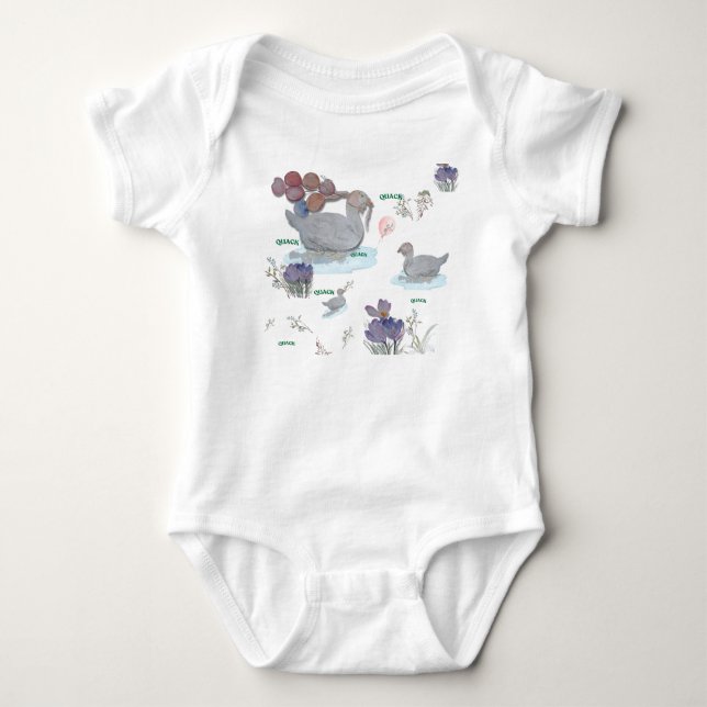 Barnkläder för Nursery-tema i anka T Shirt (Framsida)
