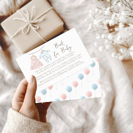 Barnkläder Gender Reveal Bok för Baby Tilläggskort