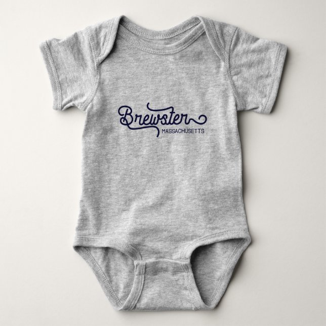 Barnkläder med tryck från Brewster Massachusetts T Shirt (Framsida)
