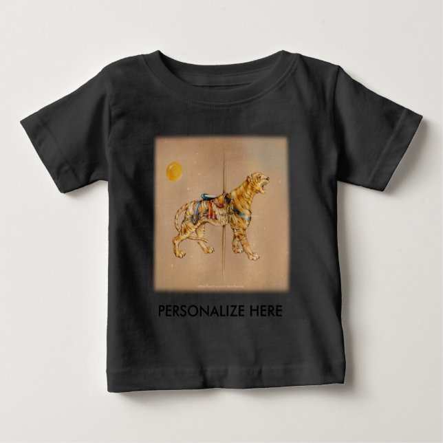Barnkläder, Tees - Karusell Tiger T-shirt (Framsida)