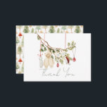 Barnkläder Tvätt Baby Shower Tack Anteckningskort<br><div class="desc">Den här boho gender-neutralten "Merry Little babydusch"-tackkort-kort för julbarn innehåller barnkläder/tvätt,  till exempel en romper,  en strumpa,  julhatt och ett par handskar. Anpassa den efter dina behov. Du hittar matchande produkter i min butik.</div>