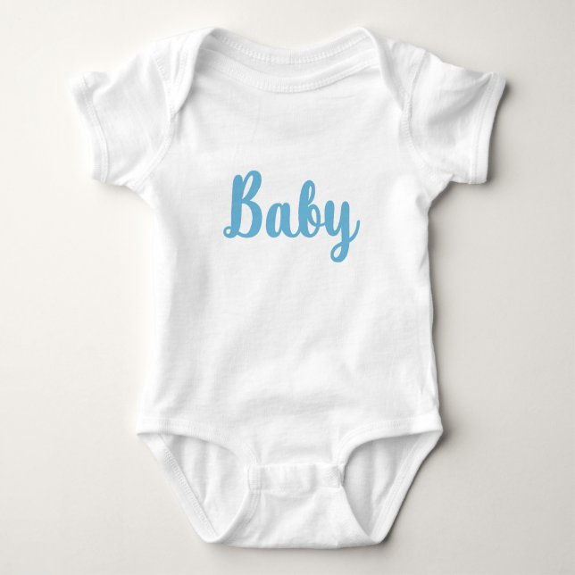 Barnkläderna med ord baby är skrivna på den t shirt (Framsida)