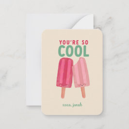 Barnklassrum Valentine - Du är så Cool Kort