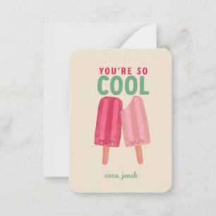 Barnklassrum Valentine - Du är så Cool Kort