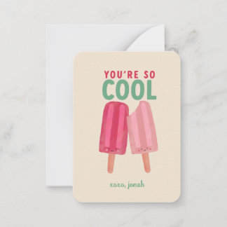 Barnklassrum Valentine - Du är så Cool Kort