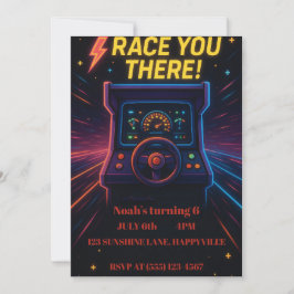 Barnkort tävla födelsedagsfest inbjudan