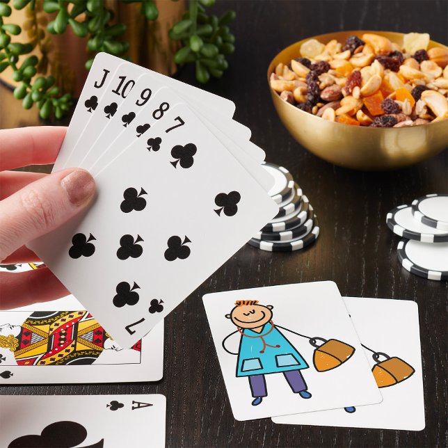 Barnläkare Barn Medicinsk Karaktär Casinokort (Skapare uppladdad)