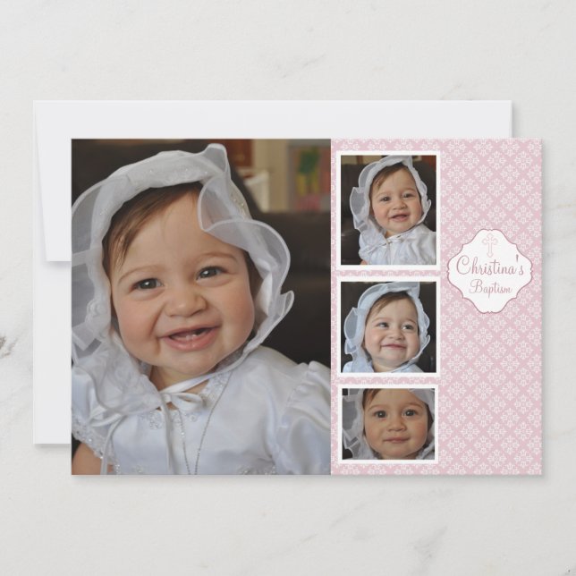 Barnlek Religiös Foto Inbjudan (Framsida)