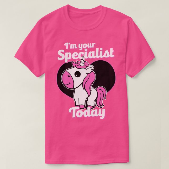 Barnlivets specialist är din specialist idag t shirt (Design framsida)