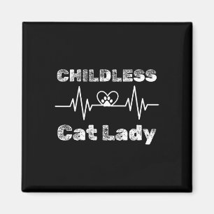 Barnlös Cat Dam Funny Cat Lover 5 Magnet