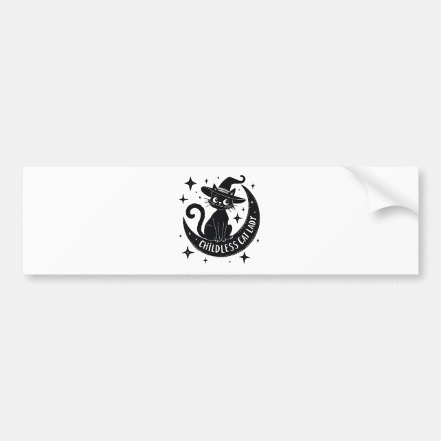 Barnlös Cat Dam Harris Walz Halloween Pastel Bildekal (Framsidan)