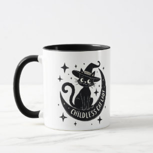 Barnlös Cat Dam Harris Walz Halloween Pastel Mugg