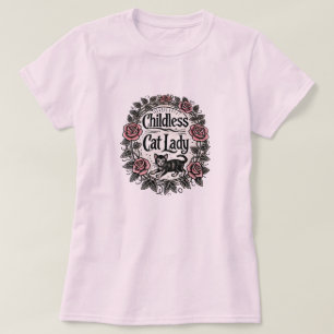 Barnlös Cat Dam T Shirt