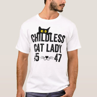 Barnlös Cat Dam T Shirt