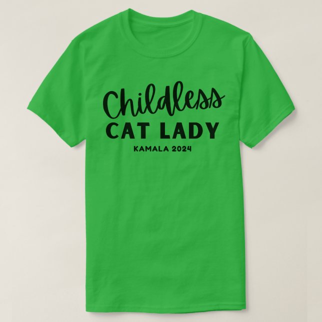 Barnlös Cat Dam TShirt T Shirt (Design framsida)
