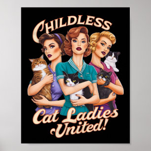 Barnlös Cat Dam United Poster