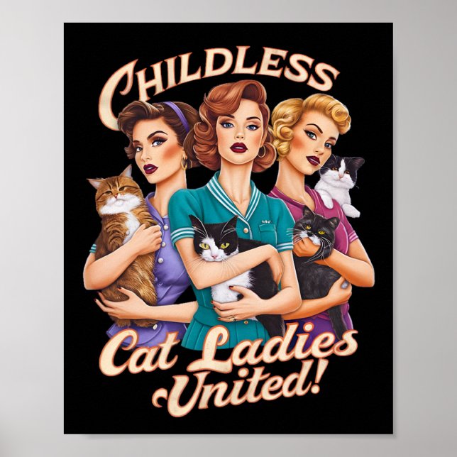 Barnlös Cat Dam United Poster (Framsidan)