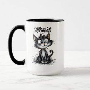Barnlös Kat Dam Kampanj Mugg