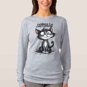 Barnlös Kat Dam Kampanj T Shirt