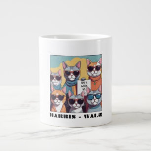 Barnlös katt dam barnlös katt dam för Kamal Jumbo Mugg