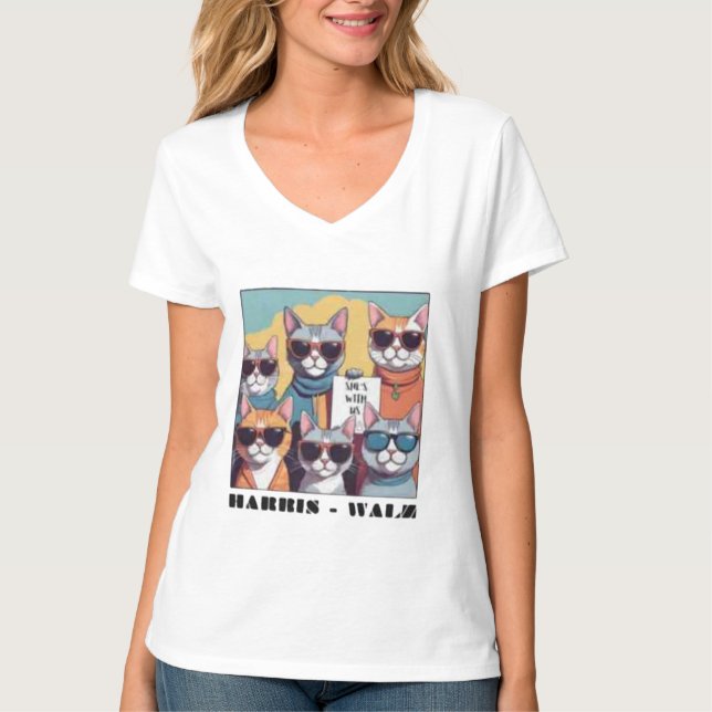 Barnlös katt dam barnlös katt dam för Kamal T Shirt (Framsida)