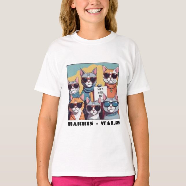 Barnlös katt dam barnlös katt dam för Kamal T Shirt (Framsida)