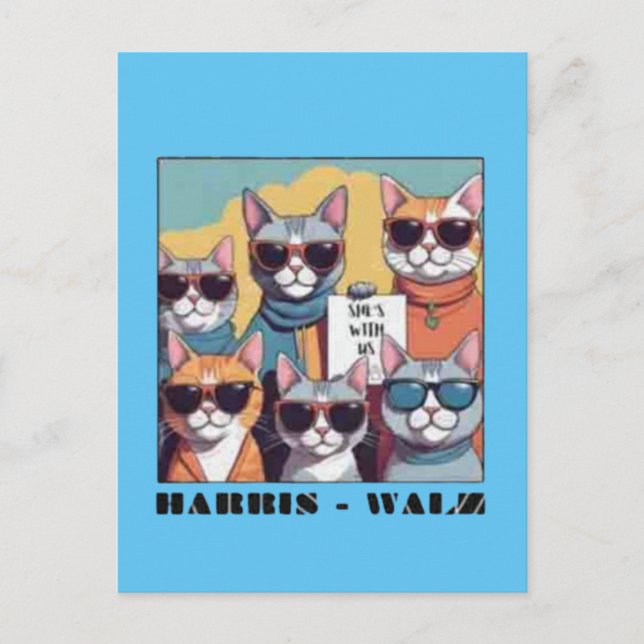 Barnlös katt dam barnlös katt dam för Kamal Vykort (Framsida)