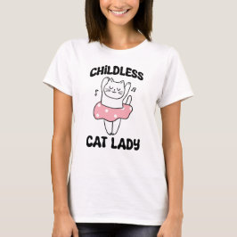 barnlös katt dam t shirt