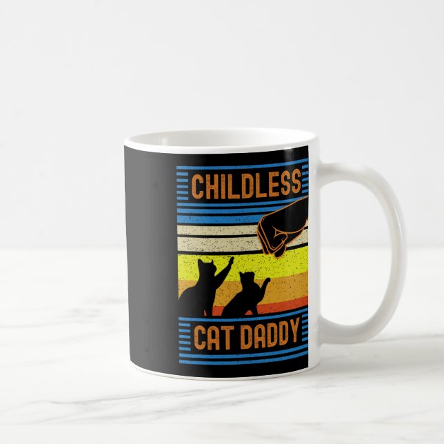 Barnlös katt pappa 2024 kaffemugg (Höger)