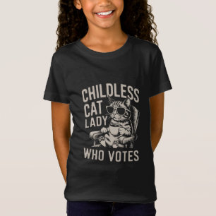 Barnlös Kattdam 2024 Valrösta Kamala T Shirt