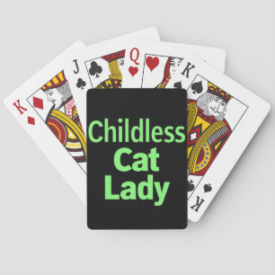 Barnlös kattdam Funny Vote 2024 Casinokort