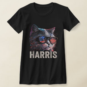 Barnlös kattdam, Harris 2024 T Shirt