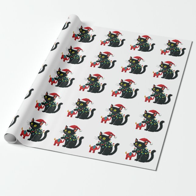 Barnlös kattdam jul Kamala Trump  Presentpapper (Utrullad)