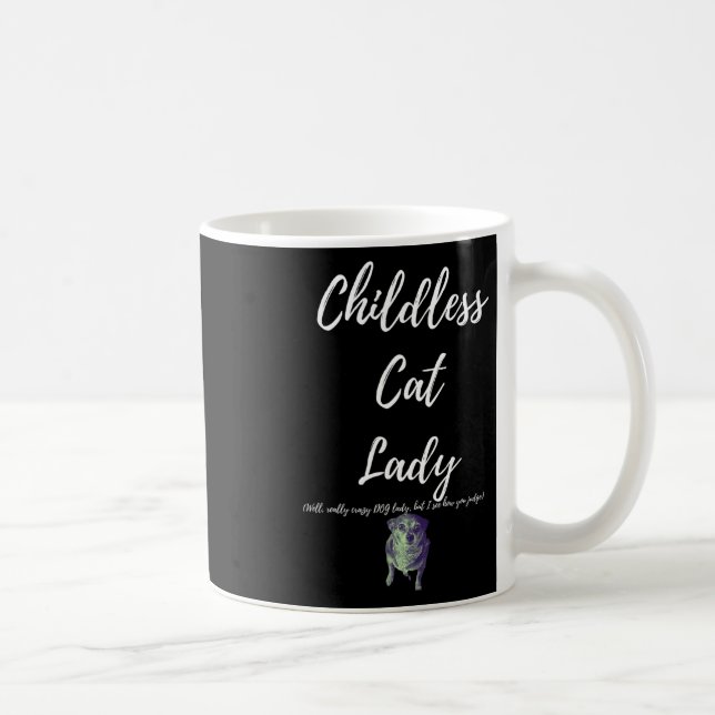 Barnlös kattdam  kaffemugg (Höger)