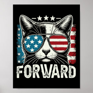 Barnlös Kattdam Kamala Harris Framåt 2024 Val Poster
