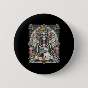 Barnlös kattdam tarotkort knapp