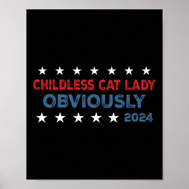 Barnlös kattdam visst rolig 2024  poster (Framsidan)