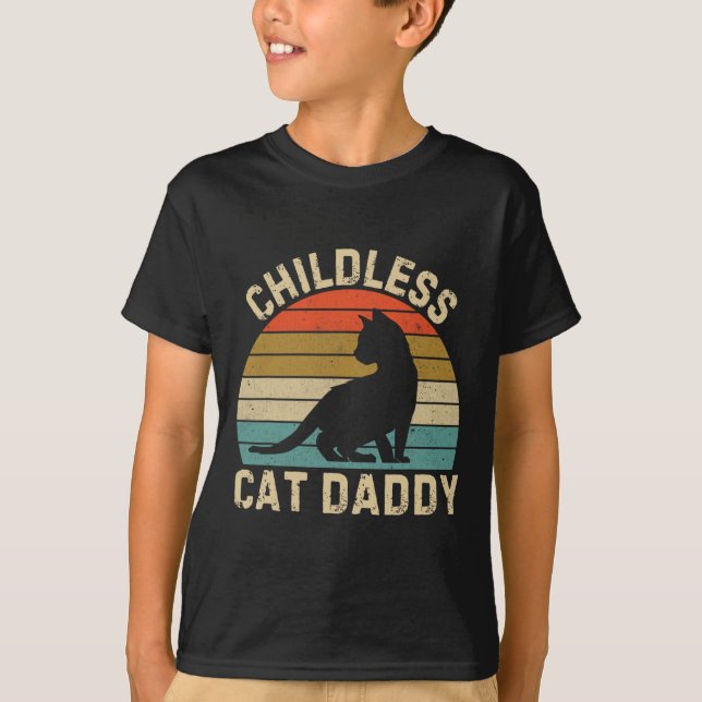 Barnlös kattpappa 2024 1  t shirt (Framsida)