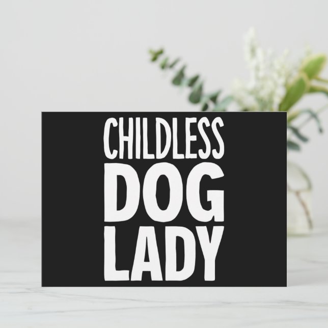 Barnlösa Cat Dam Funny Omröstning 2024 Inbjudningar (Stående Fram)