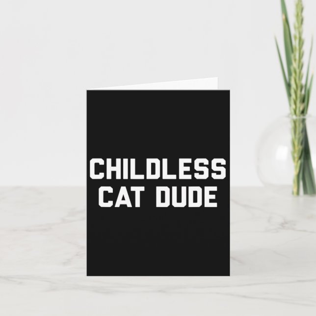 Barnlösa Cat Dudes Kort (Framsida)