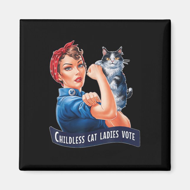 Barnlösa Dam Röstningsroman Reveter Womens Magnet (Framsidan)