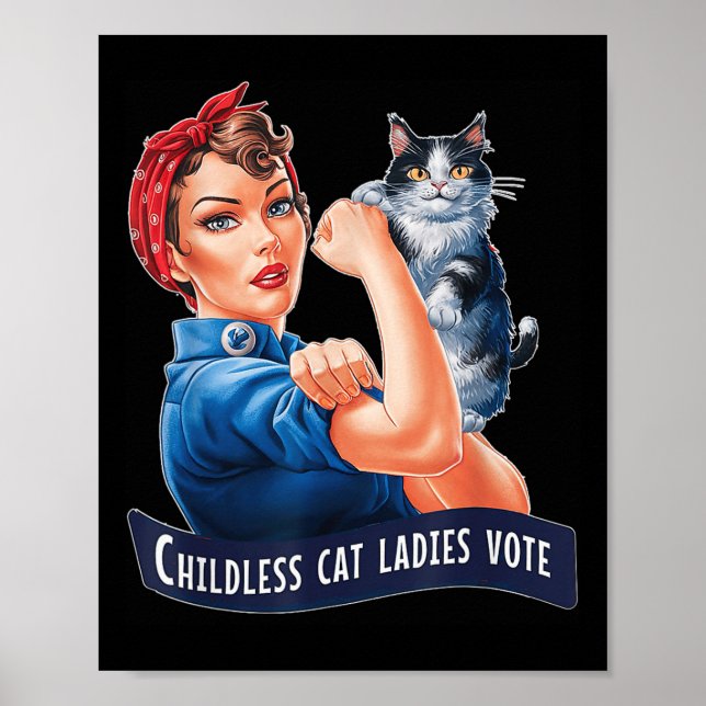 Barnlösa Dam Röstningsroman Reveter Womens Poster (Framsidan)