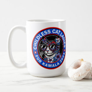 Barnlösa Dam Vote Kamala US 2024 Dems Kaffemugg