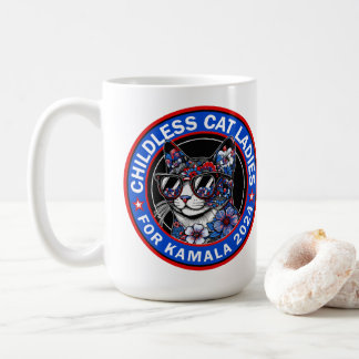 Barnlösa Dam Vote Kamala US 2024 Dems Kaffemugg