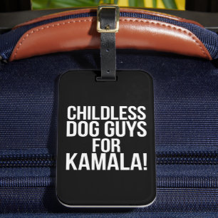 Barnlösa Hund för Kamala 2024 Bagagebricka